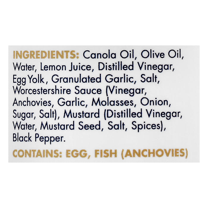 Yo Mama's Foods Classic Caesar Dressing - Pack of 6 (13 Oz )