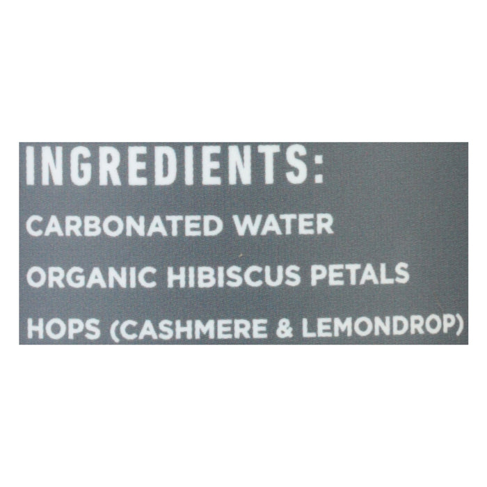 Hoplark Hoptea Sparkling Hop Tea Mile High Hibiscus (Pack of 12) - 16 fl oz