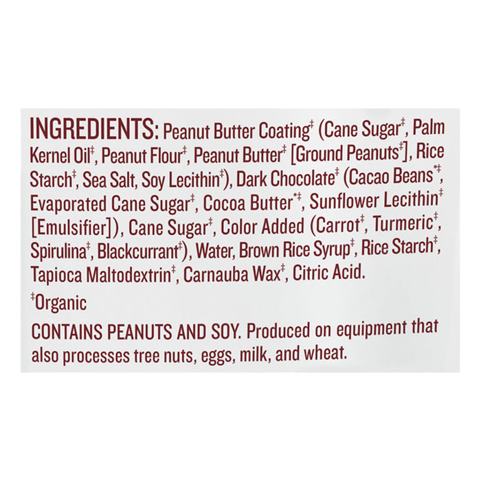 Justin's Dark Chocolate Organic Peanut Butter Pieces, 6 x 4.5 oz - Case