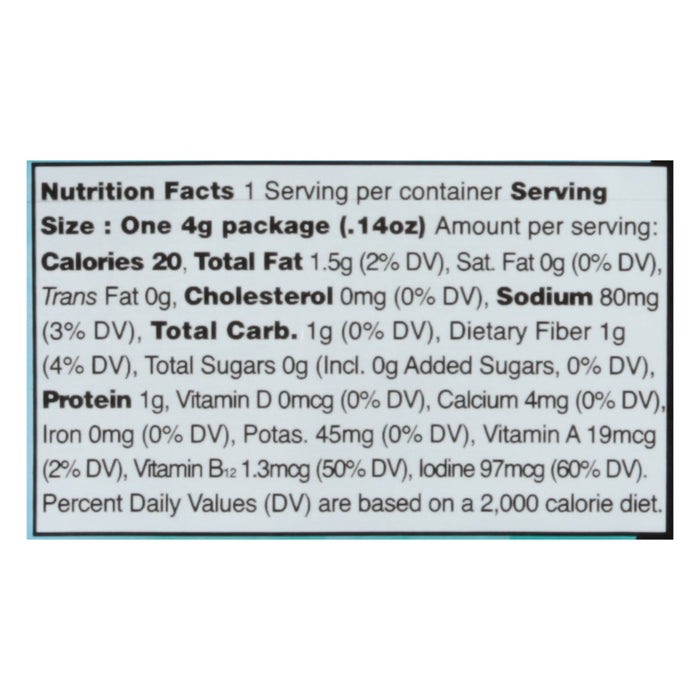 Ocean's Halo Seaweed Snack, Organic, Sea Salt, 20 x 0.14 oz. - Healthy & Delicious