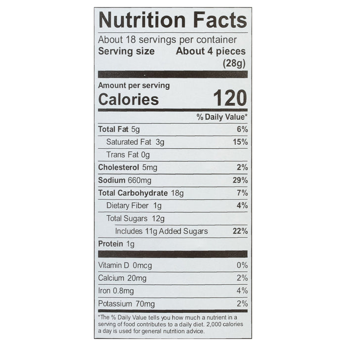 Sanders Dark Chocolate Sea Salt Thins - 6 x 18 oz Cases