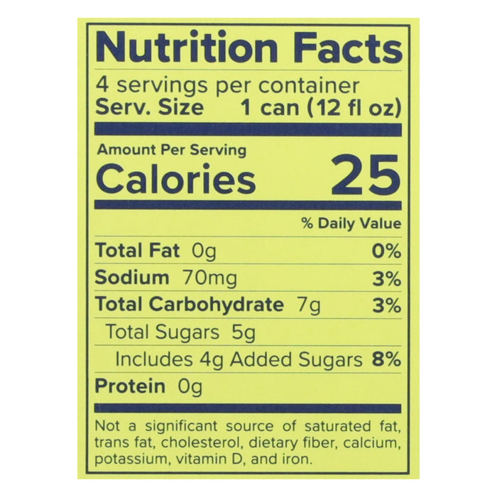 Recess Mocktail Lime Margarita - 6/4-12 oz  - Non-Alcoholic Cocktail