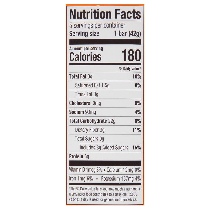 Bob's Red Mill Peanut Butter Honey Oat Bars - 7.4 oz - 6 Count