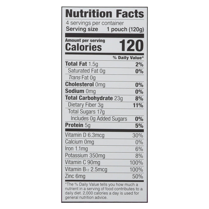 Noka Organic Smoothie, Strawberry Banana, 6-Pack of 4.22 oz Pouches