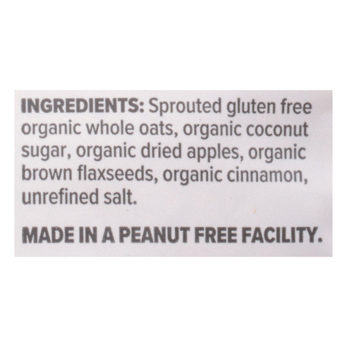 One Degree Organic Foods Sprouted Rolled Oats, Apple Cinnamon, 18 oz, 6-Pack