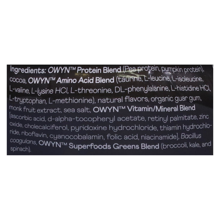 Owyn What You Need Elite Chocolate Protein Powder - 1.32 Lb Canister (3 Pack)