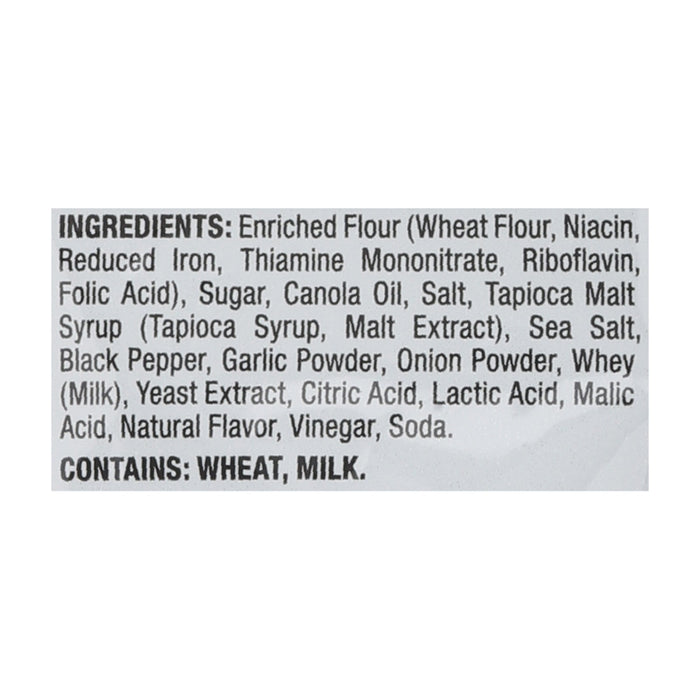 Pretzel Crisps Salt & Pepper Crisps, 7.2 oz Bags (Pack of 12)