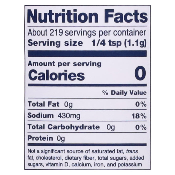 Diamond Crystal Fine Baking Salt, 8.5 oz Canister, 12-Pack