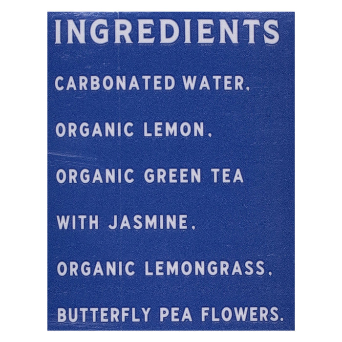 Rishi Sparkling Tea Blue Jasmine (Pack of 12) - 12 oz  - Refreshing & Aromatic