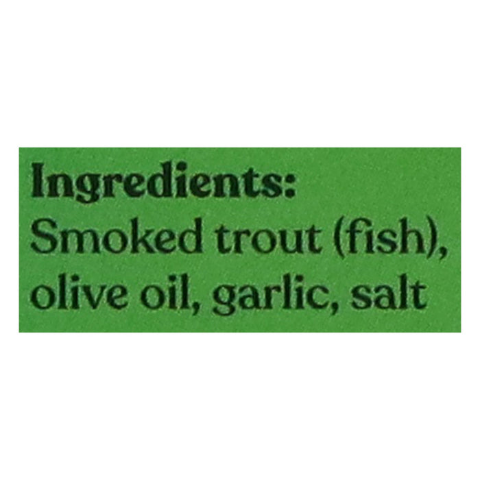 Fishwife Smoked Rainbow Trout (Pack of 10) - 3.7 oz. Pouches - Premium Gourmet Seafood