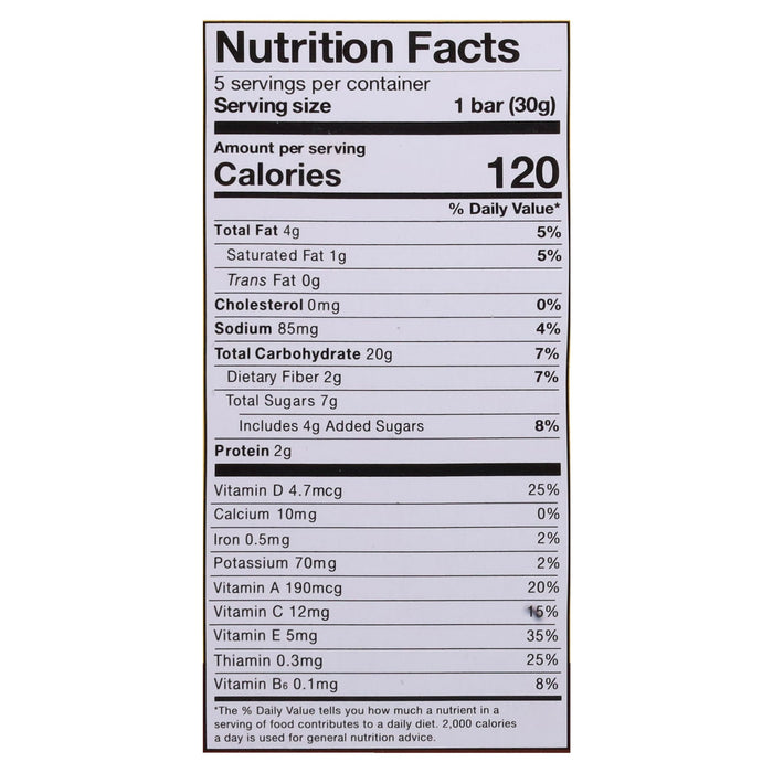 MadeGood Chocolate Chip Oat Bars, Soft Baked, 6 x 5.3 oz Snack Packs