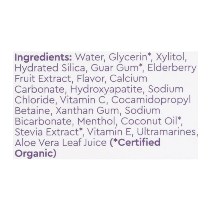 Radius Toothpaste Immune Adult Elderberry Mint - 2.5 oz Each