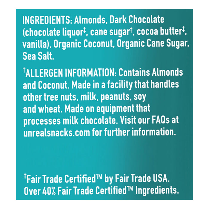 Unreal Dark Chocolate Coconut Covered - 6 x 4 oz