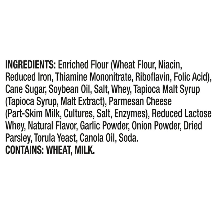 Pretzel Crisps Garlic Parmesan, 8-3 oz Bags