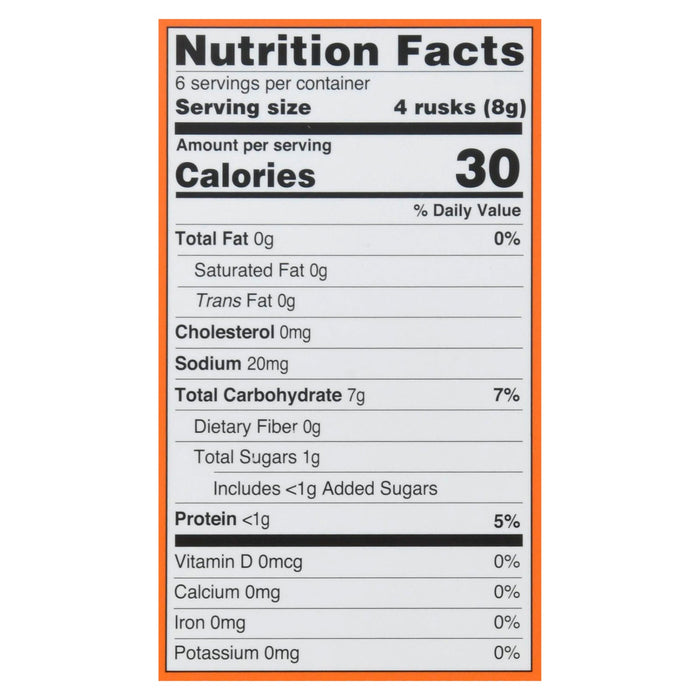 Hot Kid Baby Mum-Mum Tropical Flavored Rice Rusks - 12 Count, Pack of 6 - 1.76 Oz Each