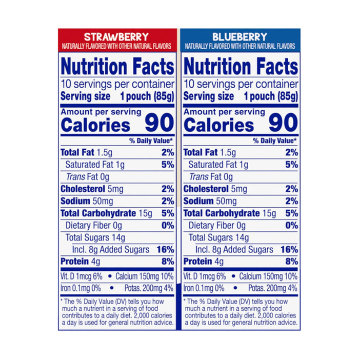 Gogo Squeez YogurtZ Blue Raspberry Strawberry - 20 ct