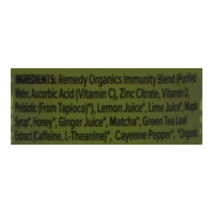 Remedy Organics Energize Shot: Organic Energy + Immune Support - Pack of 24 (2 oz )
