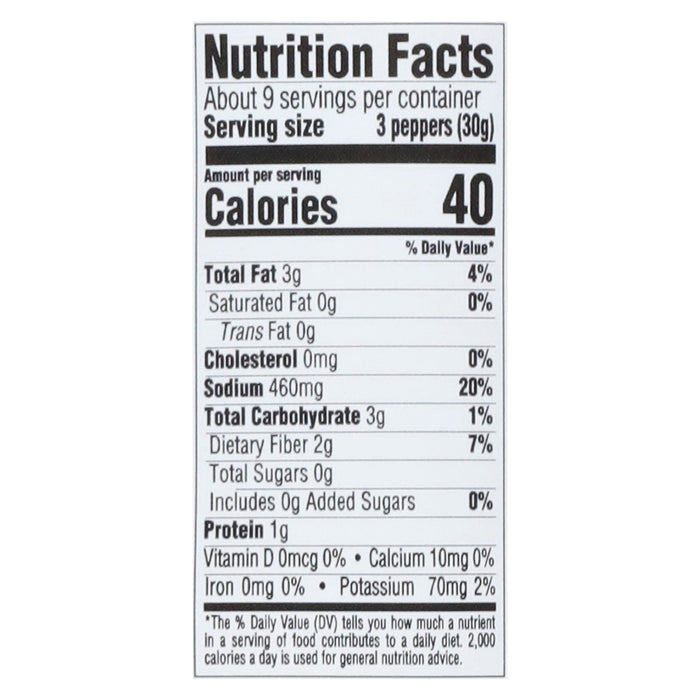 Bono Peppers Hot Calabrese Whole - Pack of 6 - 9.17 Oz