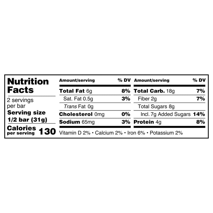 Kate's Real Food Organic Oatmeal Cranberry Almond Bar - Pack of 12 - 2.2 oz