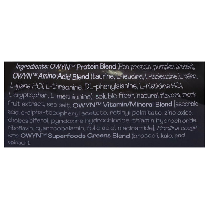 Owyn What You Need Elite Vanilla Protein Powder - 1.32 lb - 3 Count