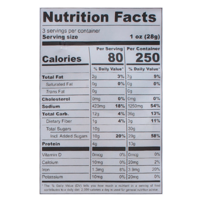 Louisville Vegan Jerky Gnnrl Tso's Vegan Jerky - 10-3 Oz Cs