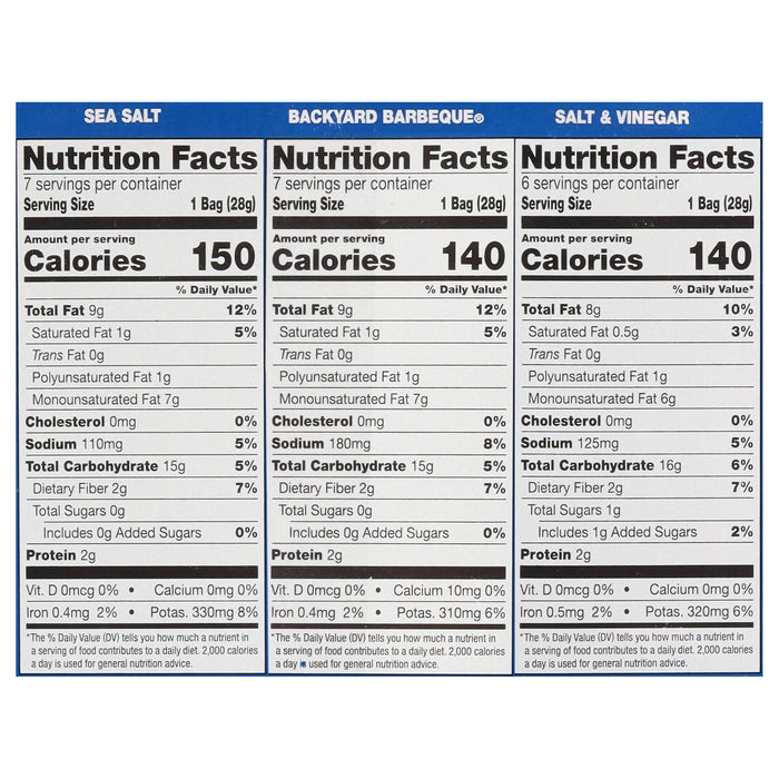 Kettle Brand Potato Chips, Salt & Vinegar, BBQ, 4 Bags of 20/1 Oz