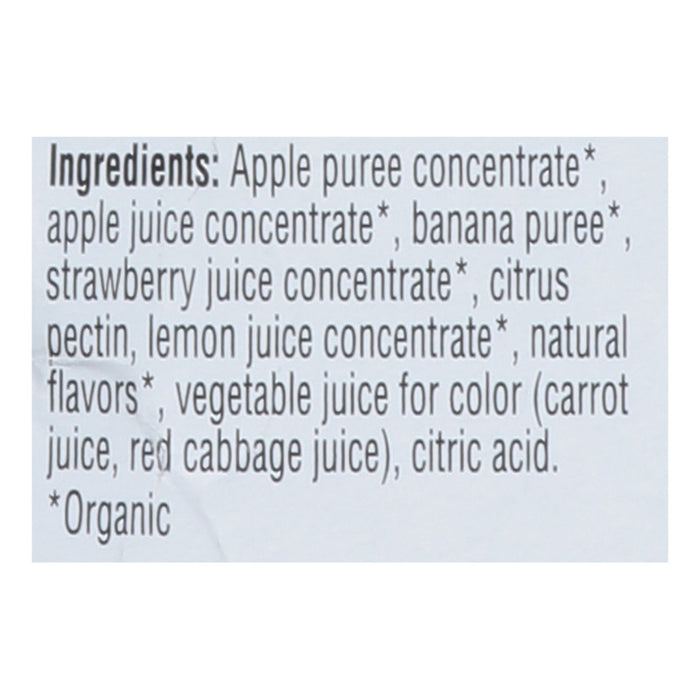 Pure Organic Strawberry Banana Fruit Bars - 9 Packs of 6.2 oz