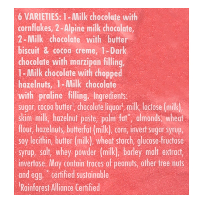 Ritter Sport Choc Mix Mini Bag, 10-Count, 4.7 Oz - Assorted Chocolate Squares