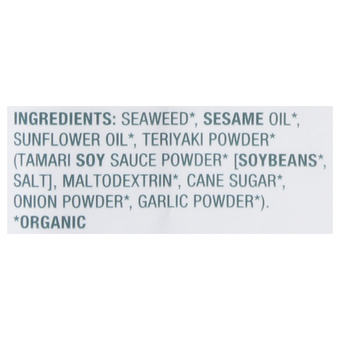 Gimme Seaweed Snacks Organic Teriyaki, 30 Count - Crispy & Savory