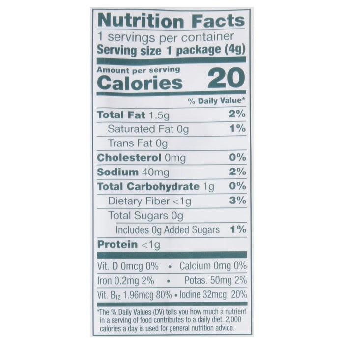 Gimme Seaweed Snacks Organic Teriyaki, 30 Count - Crispy & Savory