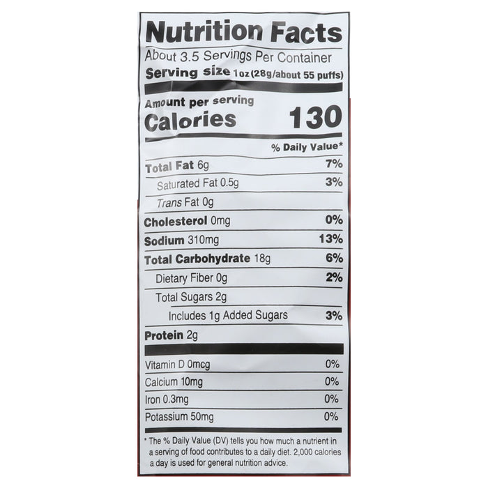 Sensible Portions Veggie Puffs BBQ Flavor, Baked Snacks, 6-Pack of 3.75 Oz Bags