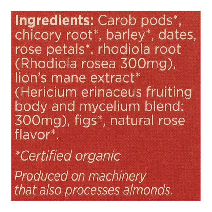 Teeccino Mushroom Herbal Tea: Lion's Mane, Reishi, Chaga - Organic, Caffeine-Free (Pack of 6-10 Bags)