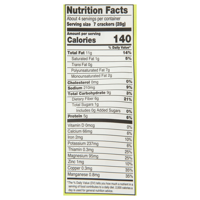 Dr. In The Kitchen Flackers Crackers - Original, 6 Packs of 4 oz