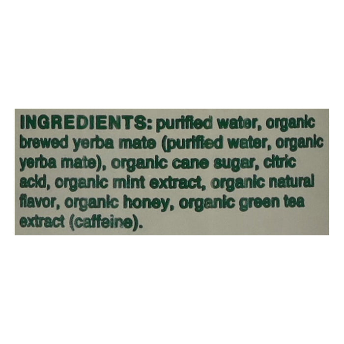 Clean Cause Yerba Mate Organic Mnt Hony Sparkling Drink, 12 x 15.5 fl oz