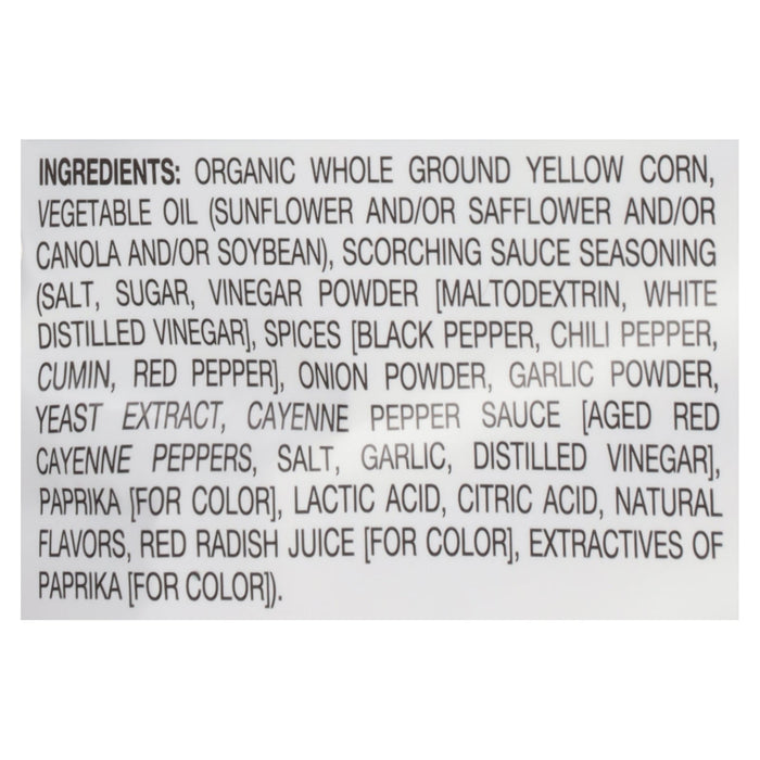 Late July Snacks Scorchin' Cheddar Tortilla Chips - Pack of 12 (7.8 Oz Bags)