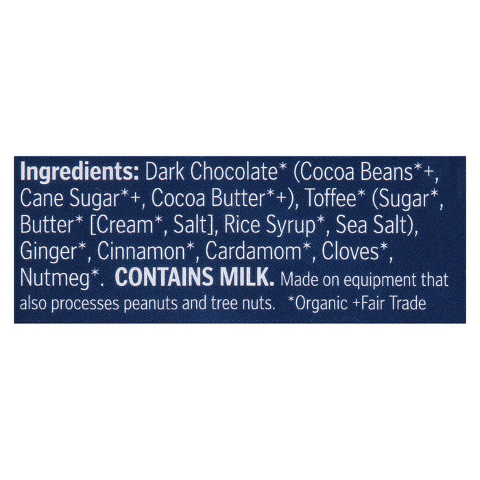 Theo Chocolate Gingerbread Toffee Dark Chocolate Bar - (Pack of 12 - 2.8 oz Bars)