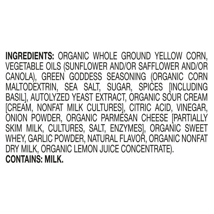 Late July Snacks Tortilla Chips - OG3 Green Goddess - (Pack of 12) - 7.8 Oz Bags