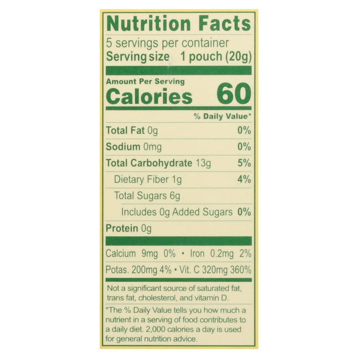 Solely Drd Frt Organic Mango & Guava Fruit Strips, 8 x 3.5 oz Pouches