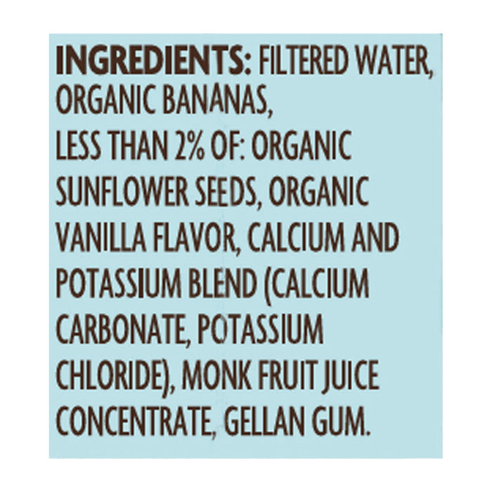 Mooala Banana Milk Organic Vanilla, 12-Pack, 8.01 fl oz - Dairy-Free & Organic