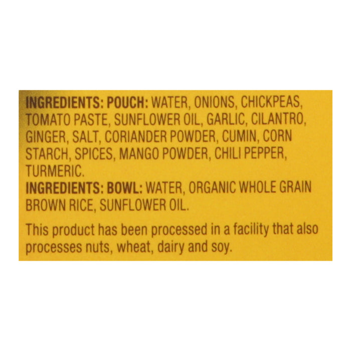 Tasty Bite Chickpeas & Rice Bowl - 8.8 oz - (Pack of 6) - Ready to Eat Indian Cuisine