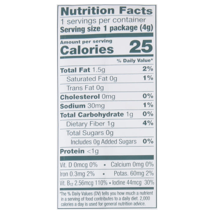 Gimme Seaweed Snacks Roasted Seaweed Sheets, Sea Salt Flavor, 30 Packs of 0.14 oz