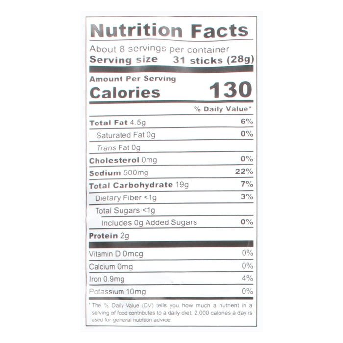 Pop Daddy Pretzel Sticks, Yellow Mustard, Pack of 12 - 7.5 oz Bags