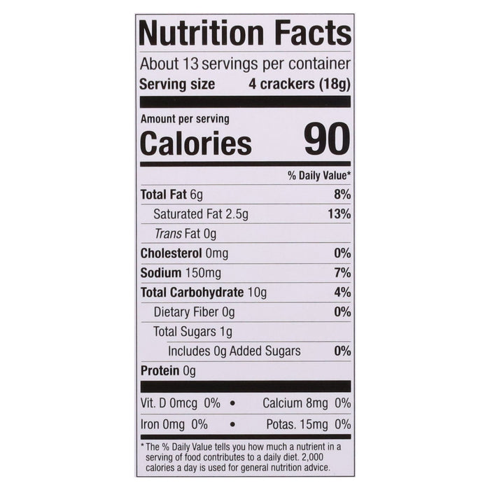 Fitjoy Cracker Round Original, 8 oz, (Pack of 8) - Gluten-Free Snack Crisps