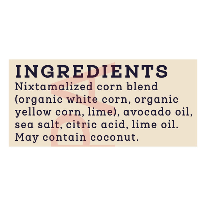 Siete Tortilla Chips:OrganicCorn & Lime, 6 x 7.5 oz Bags