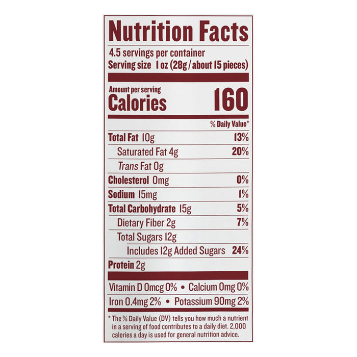 Justin's Dark Chocolate Peanut Butter Cups Pieces, Organic, 6 x 4.5 oz