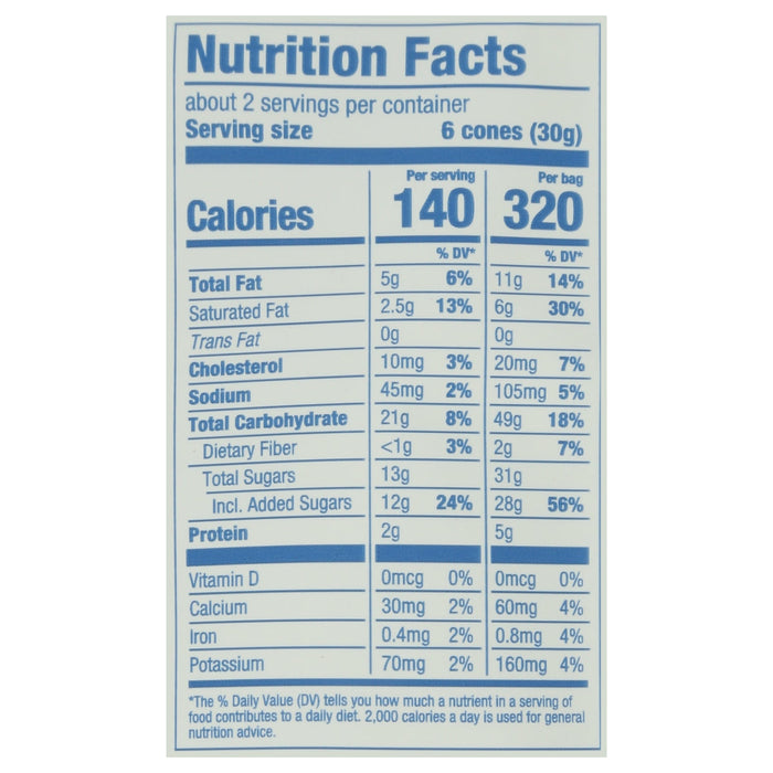 Muddy Bites Cookies & Cream - Crispy Waffle Cone Snacks (Pack of 12 - 2.33 Oz)