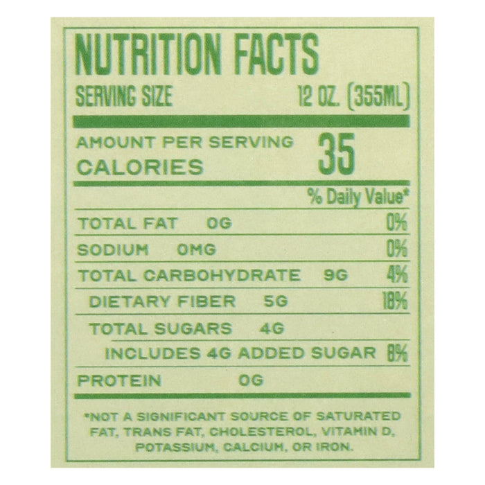 Mayawell Prebiotic Soda - Pear Lime - 6 Pack (4 x 12 fl oz )