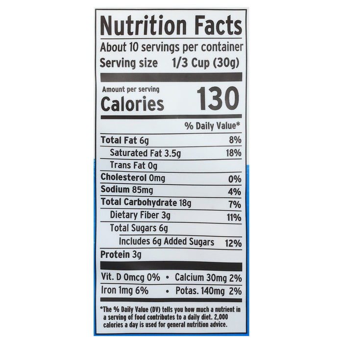 Purely Elizabeth Chocolate Chip Cookie Granola, 11 oz, (Pack of 6)