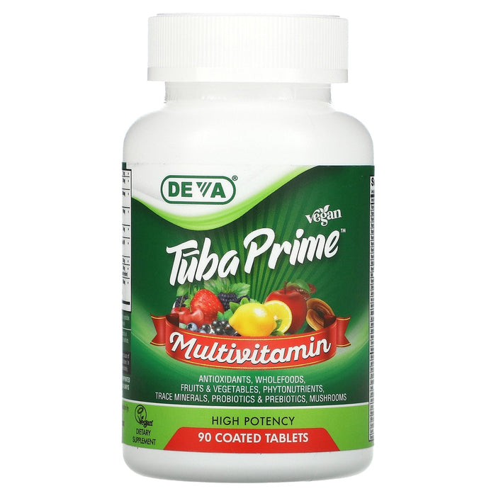 Deva Vegan Vitamins Multivit Tuba Prime - 90 Vegan Tablets
