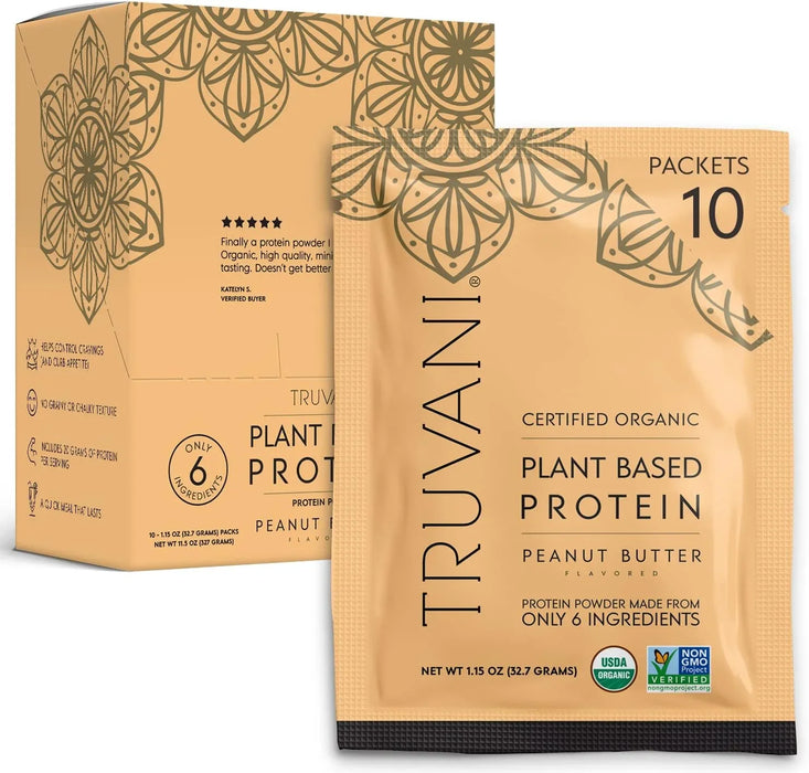 Truvani Organic Plant Based Protein Powder, 11.5 oz - Clean Protein Source